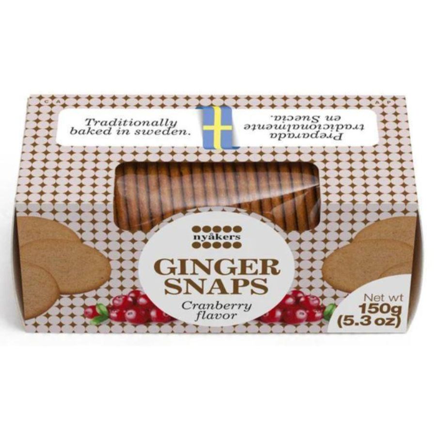 Ciastka korzenne NYÅKERS ginger cranberry (150g)