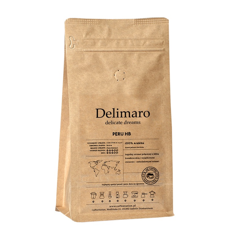 Kawa ziarnista Delimaro™ Peru HB 100% Arabika (250g)