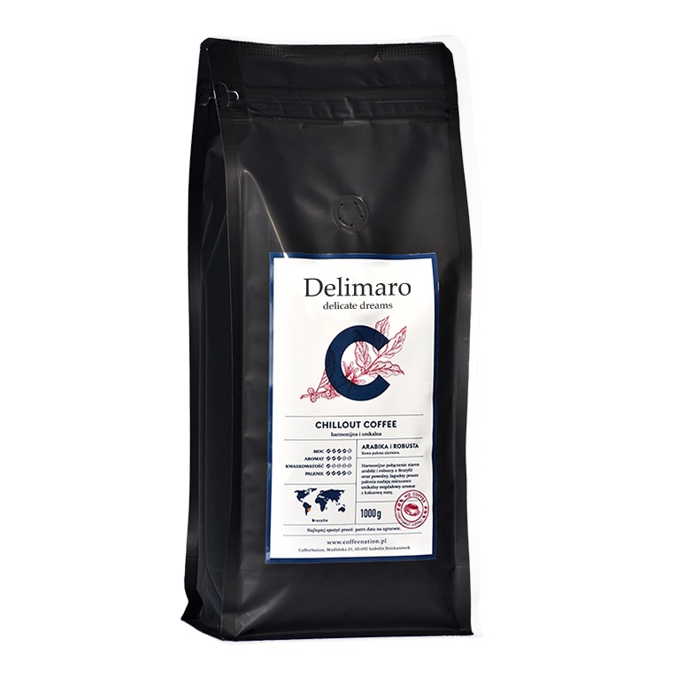 Kawa ziarnista Delimaro™ Chillout Coffee 100% Arabika (1000g)