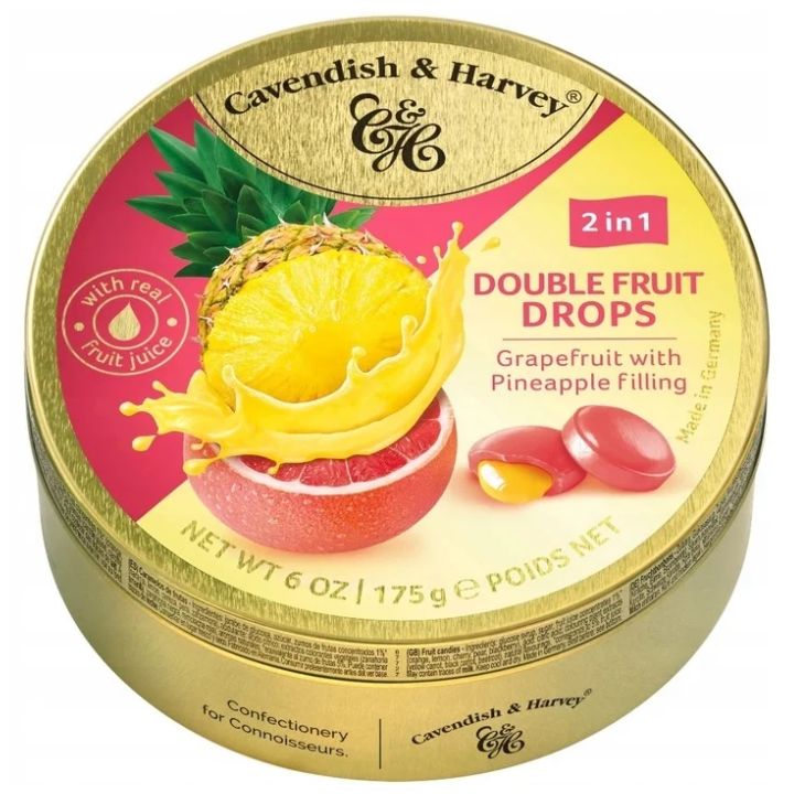 Landrynki Cavendish & Harvey grapefruit i ananas (175g)