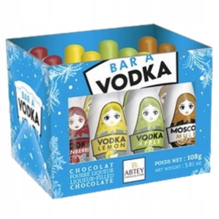 Czekoladowe buteleczki Abtey Ice Vodka (108g)