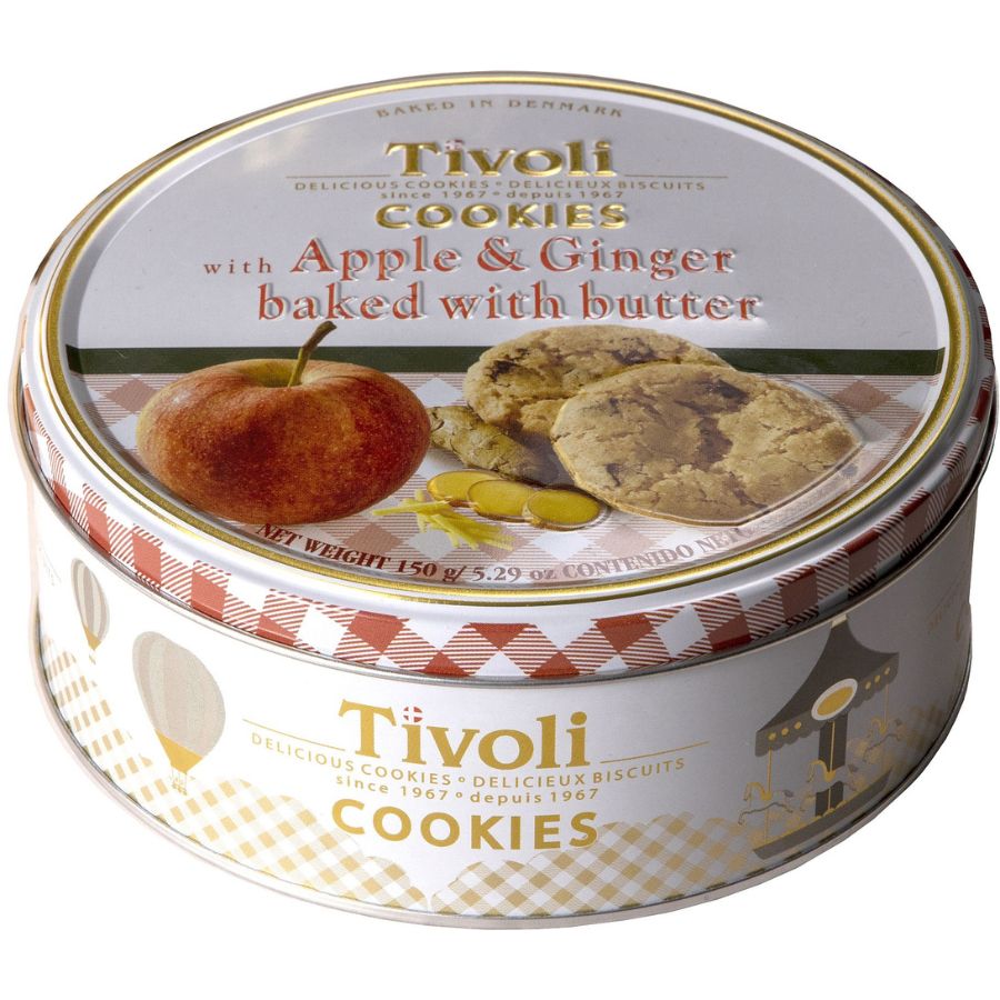 Ciastka w puszce Jacobsens Tivoli jabłko i imbir (150g)