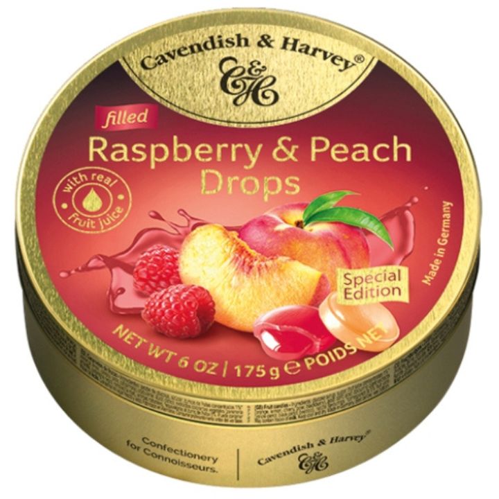 Landrynki Cavendish & Harvey malina i brzoskwinia (175g)