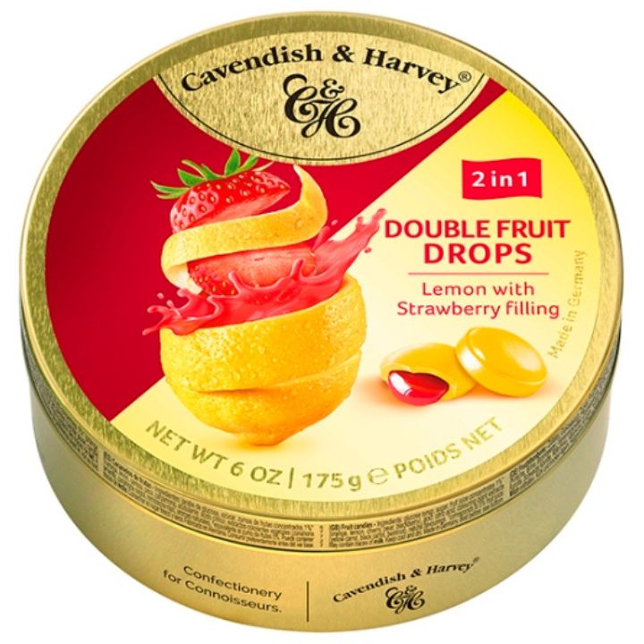 Landrynki Cavendish & Harvey duo cytryna i truskawka (175g)
