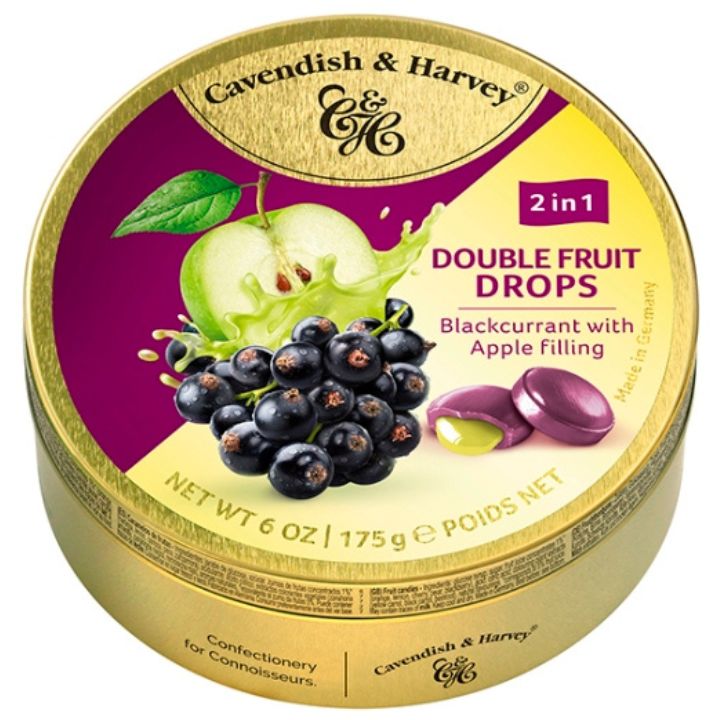 Landrynki Cavendish & Harvey duo czarna pożeczka i jabłko (175g)