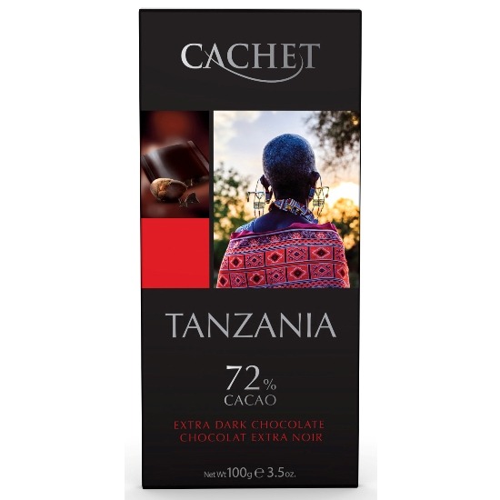 Czekolada ciemna Cachet 72% Tanzania (100g)