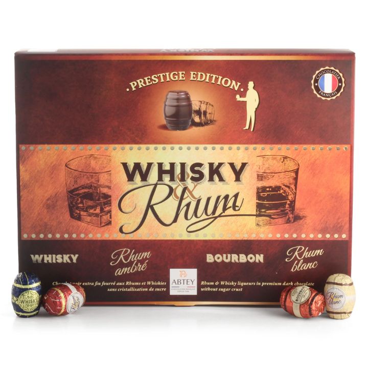 Czekoladki z alkoholem Abtey prestige whisky & rum (200g)