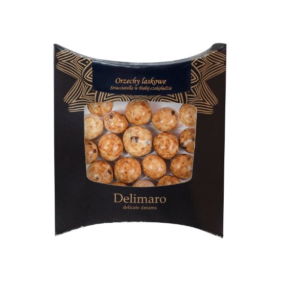 Orzechy laskowe Delimaro™ straciattella w białej czekoladzie (100g)