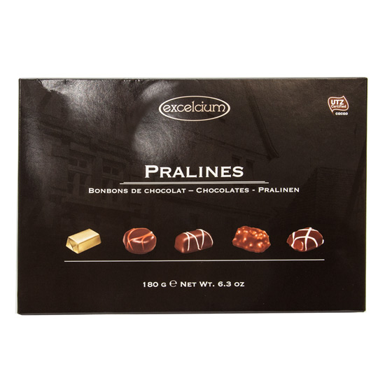 Praliny czekoladowe Excelcium Black, 18 szt. (180g)