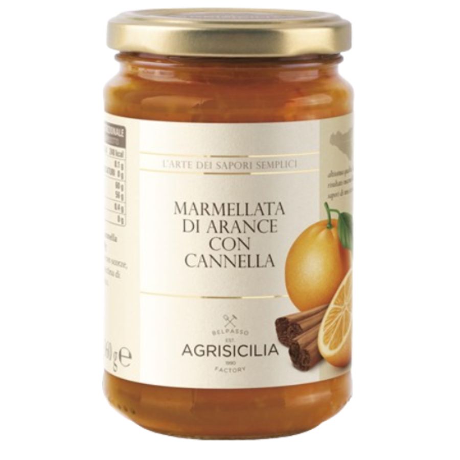 Dżem Agrisicilia pomarańcza z cynamonem (360g)