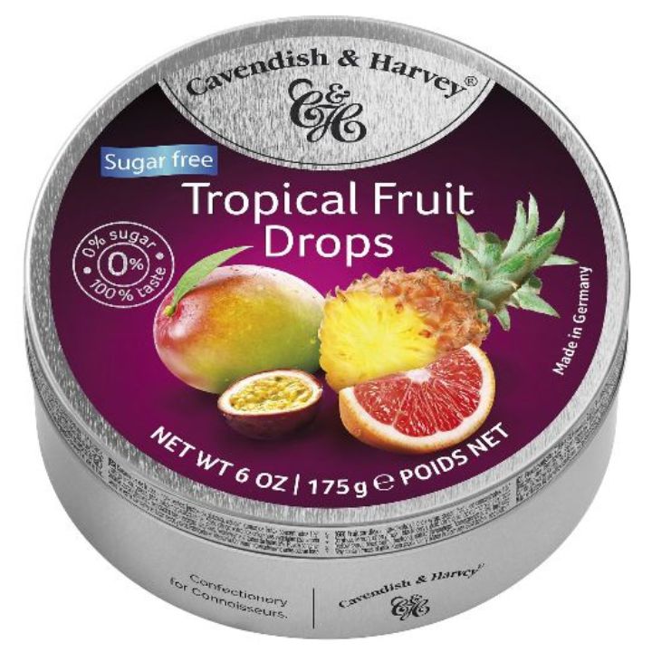 Landrynki Cavendish & Harvey sugarfree owoce tropikalne (175g)