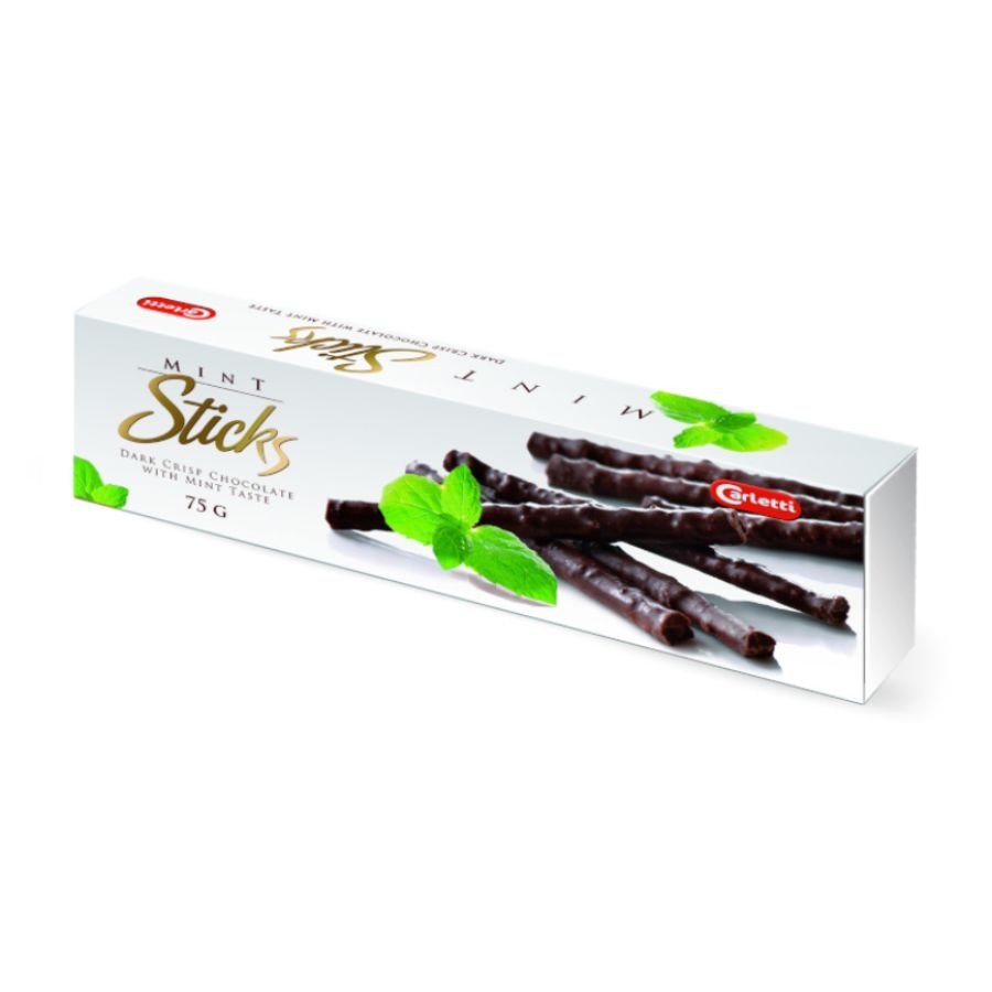 Paluszki czekoladowe Carletti miętowe (75g)