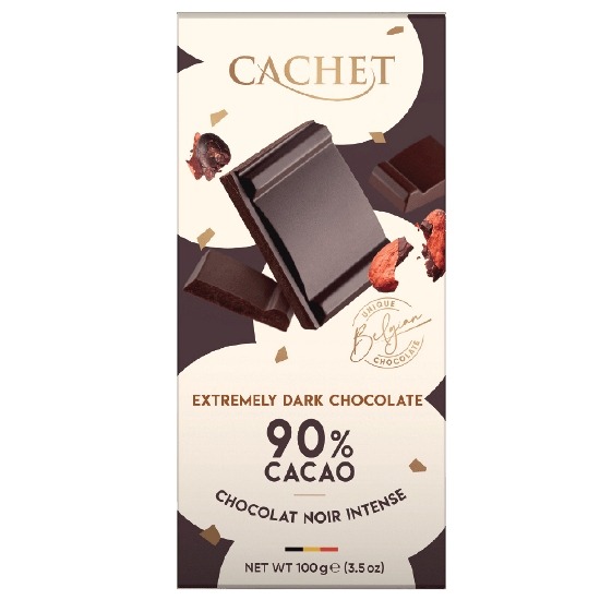 Czekolada gorzka 90% Cachet extra dark (100g)