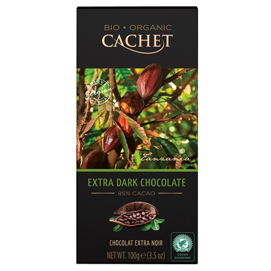 Czekolada BIO gorzka (85%) Cachet Extra Dark (100g)